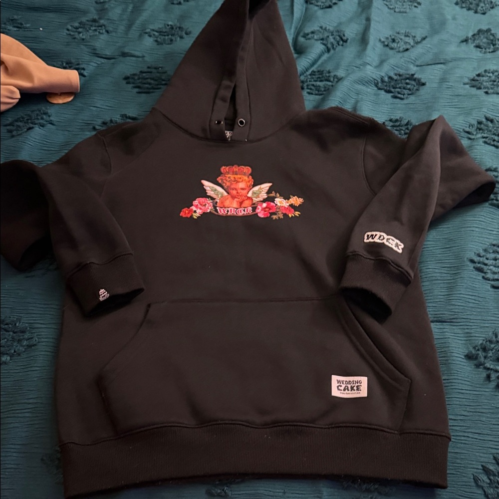 Women's Black WEDDING CAKE WAKE & BAKE HOODIE